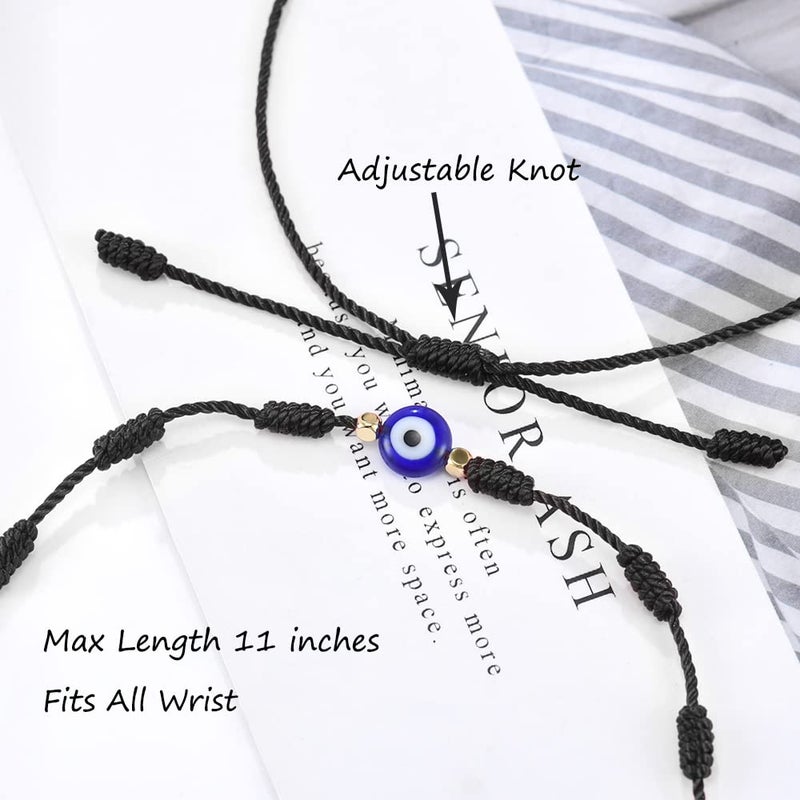 Tarsus Evil Eyes Bracelet Adjustable Ojo Turco Kabbalah Amulet Nazar Bracelets for Family Women Men Teen - Image 3